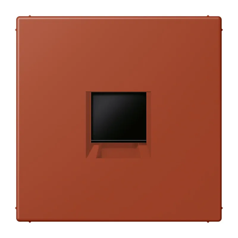 Jung Abdeckung (gerastet) für Modular-Jack-Steckbuchsen 1fach, Serie LS, l'ocre rouge LC1969-1WE232