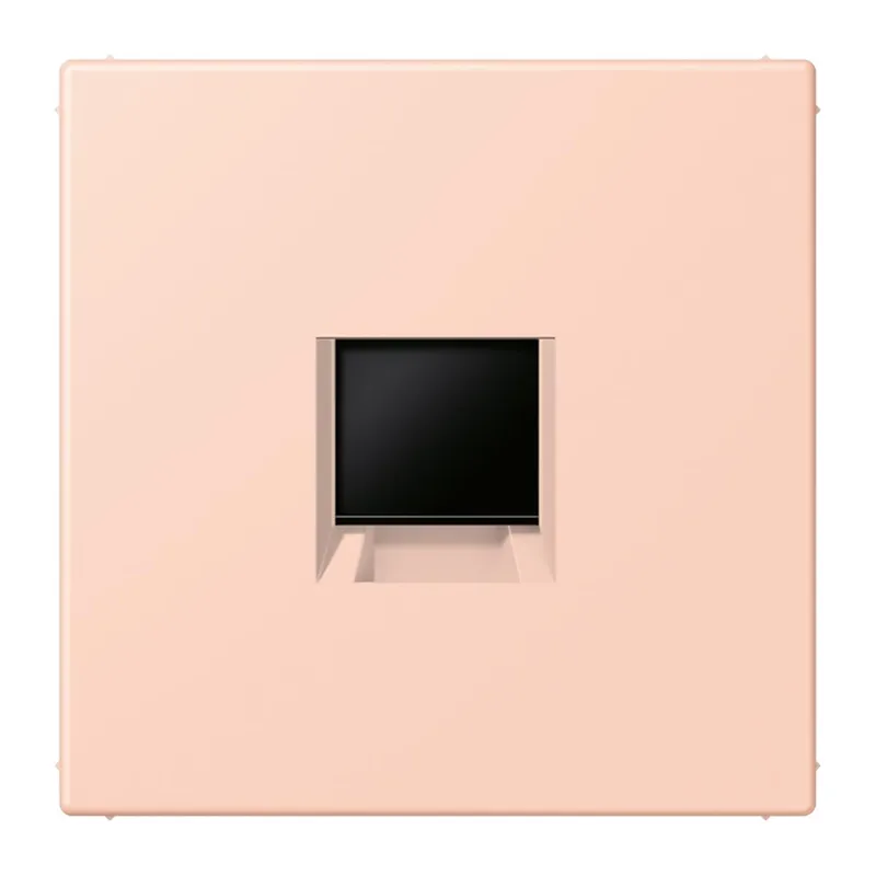 Jung Abdeckung (gerastet) für Modular-Jack-Steckbuchsen 1fach, Serie LS, l'ocre rouge clair LC1969-1WE234