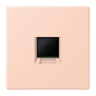 Jung Abdeckung (gerastet) für Modular-Jack-Steckbuchsen 1fach, Serie LS, l'ocre rouge clair LC1969-1WE234