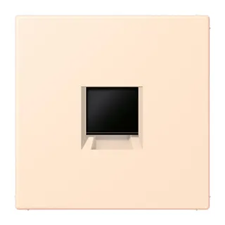 Jung Abdeckung (gerastet) für Modular-Jack-Steckbuchsen 1fach, Serie LS, terre sienne pâle LC1969-1WE238