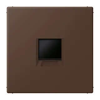 Jung Abdeckung (gerastet) für Modular-Jack-Steckbuchsen 1fach, Serie LS, terre d'ombre br?lée 3 LC1969-1WE239
