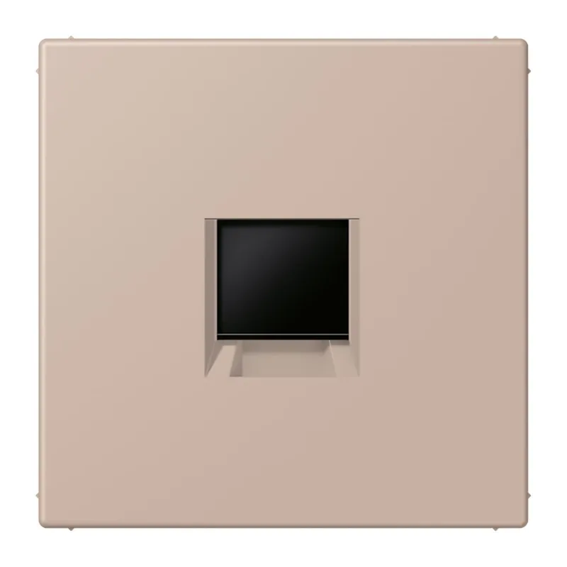 Jung Abdeckung (gerastet) für Modular-Jack-Steckbuchsen 1fach, Serie LS, ombre br?lée claire LC1969-1WE240