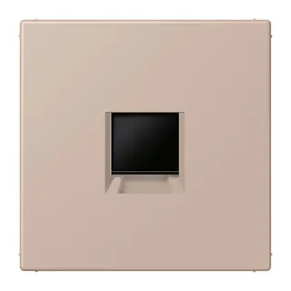 Jung Abdeckung (gerastet) für Modular-Jack-Steckbuchsen 1fach, Serie LS, ombre br?lée claire LC1969-1WE240