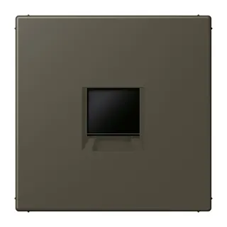 Jung Abdeckung (gerastet) für Modular-Jack-Steckbuchsen 1fach, Serie LS, ombre naturelle 31 LC1969-1WE241