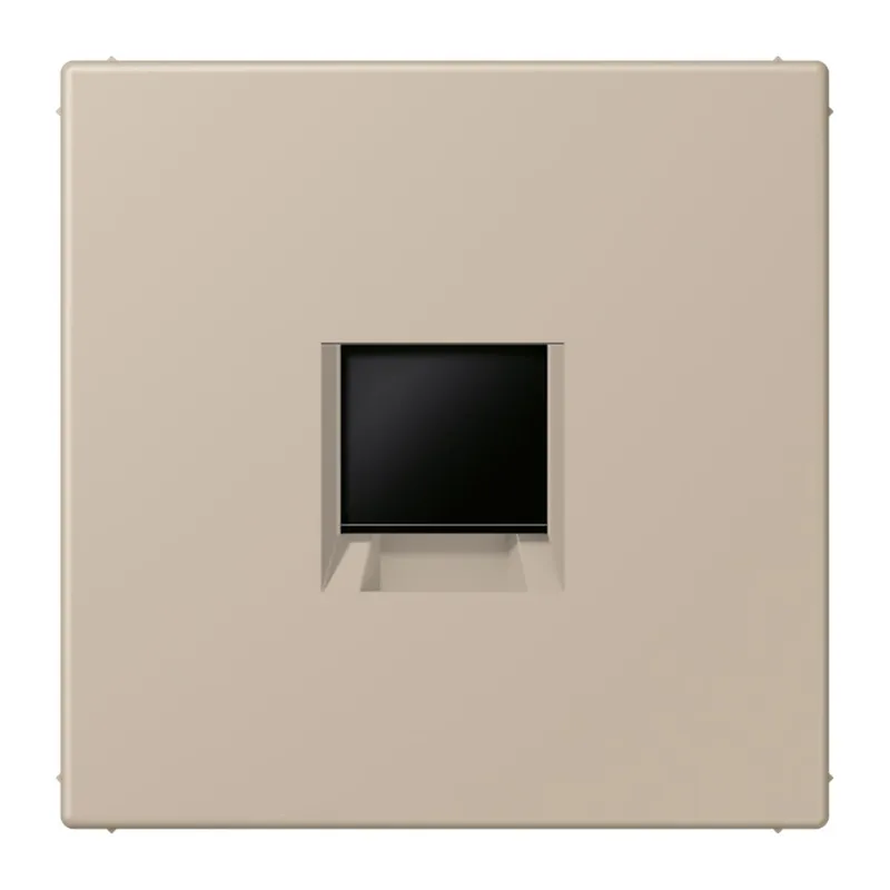 Jung Abdeckung (gerastet) für Modular-Jack-Steckbuchsen 1fach, Serie LS, ombre naturelle claire LC1969-1WE243