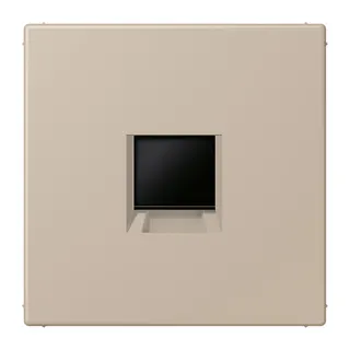Jung Abdeckung (gerastet) für Modular-Jack-Steckbuchsen 1fach, Serie LS, ombre naturelle claire LC1969-1WE243