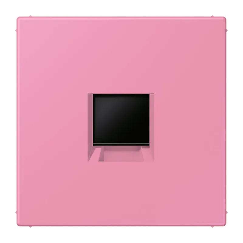 Jung Abdeckung (gerastet) für Modular-Jack-Steckbuchsen 1fach, Serie LS, rose vif LC1969-1WE246