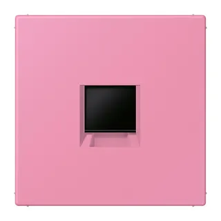 Jung Abdeckung (gerastet) für Modular-Jack-Steckbuchsen 1fach, Serie LS, rose vif LC1969-1WE246