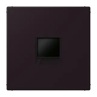 Jung Abdeckung (gerastet) für Modular-Jack-Steckbuchsen 1fach, Serie LS, noir d'ivoire LC1969-1WE248