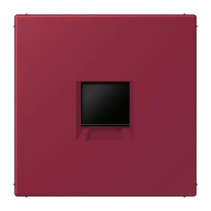 Jung Abdeckung (gerastet) für Modular-Jack-Steckbuchsen 1fach, Serie LS, le rubis LC1969-1WE255