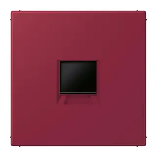 Jung Abdeckung (gerastet) für Modular-Jack-Steckbuchsen 1fach, Serie LS, le rubis LC1969-1WE255