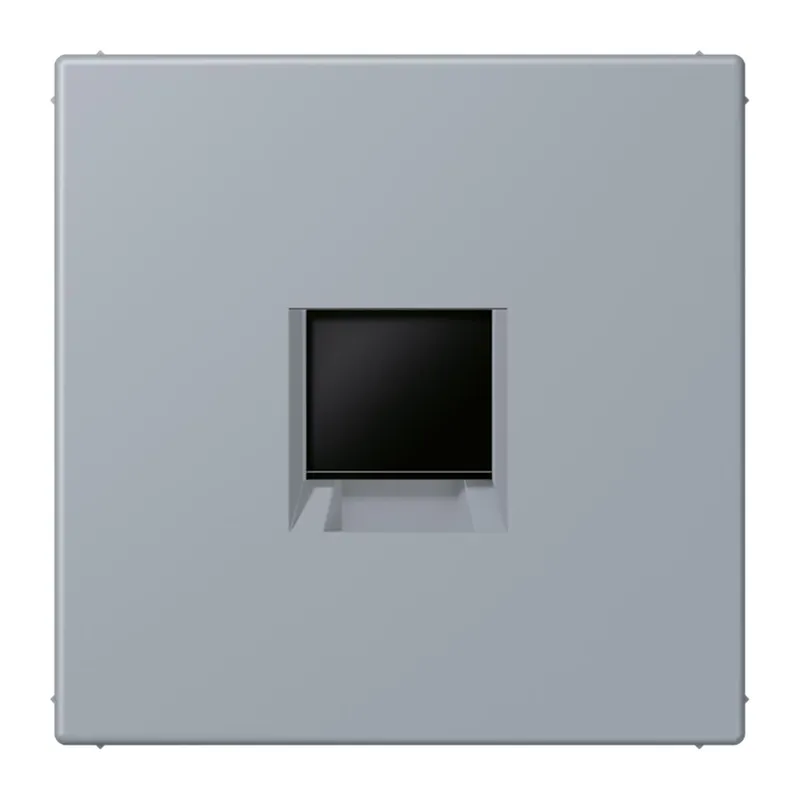 Jung Abdeckung (gerastet) für Modular-Jack-Steckbuchsen 1fach, Serie LS, gris clair 59 LC1969-1WE257