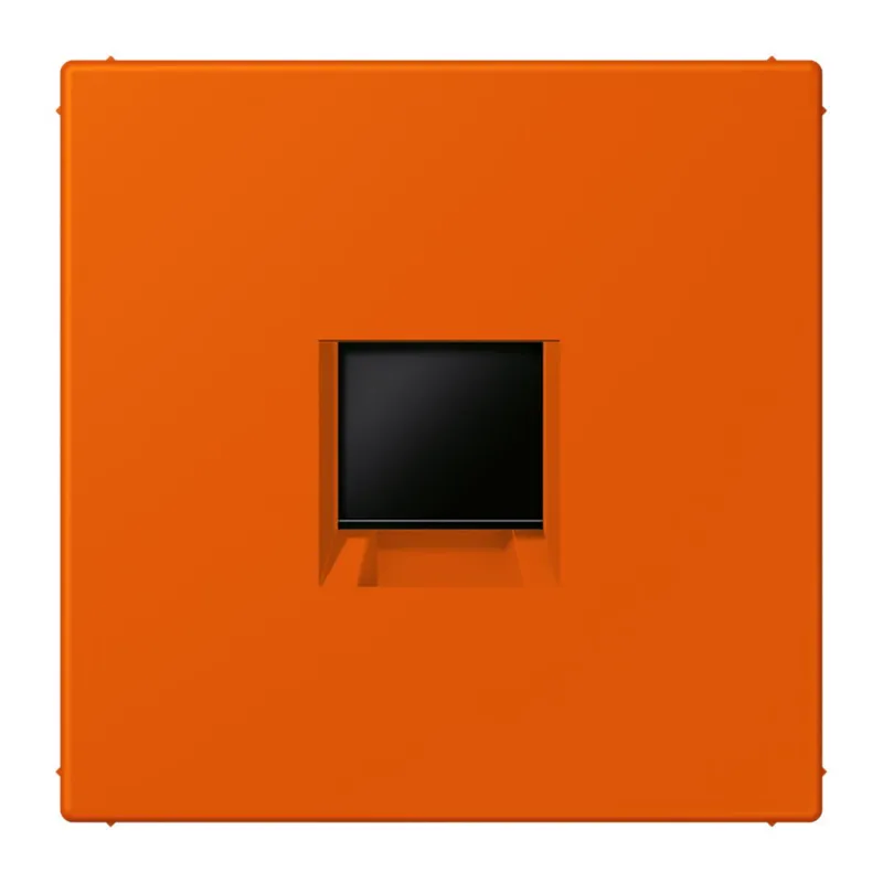 Jung Abdeckung (gerastet) für Modular-Jack-Steckbuchsen 1fach, Serie LS, orange vif LC1969-1WE260