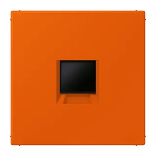 Jung Abdeckung (gerastet) für Modular-Jack-Steckbuchsen 1fach, Serie LS, orange vif LC1969-1WE260