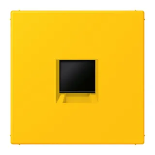 Jung Abdeckung (gerastet) für Modular-Jack-Steckbuchsen 1fach, Serie LS, le jaune vif LC1969-1WE263