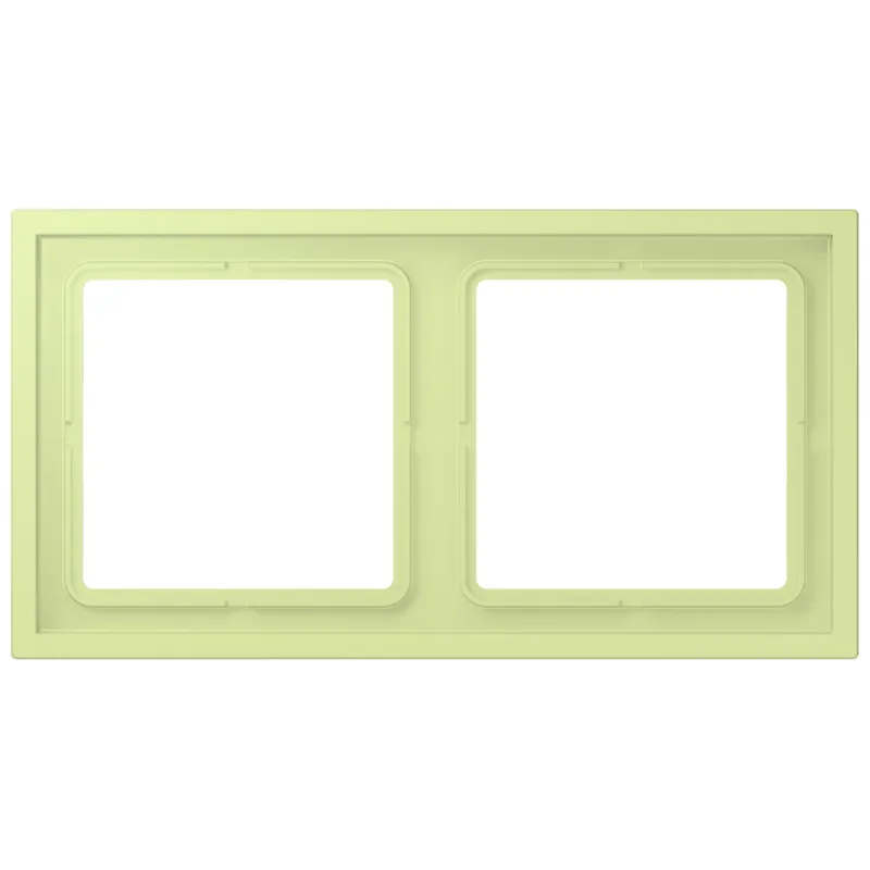Jung Rahmen, 2-fach, LS ZERO, vert jaune clair LCZ982BF222