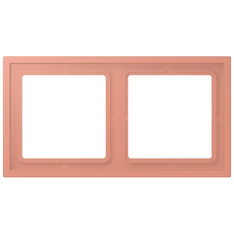 Jung Rahmen, 2-fach, LS ZERO, l'ocre rouge moyen LCZ982BF233