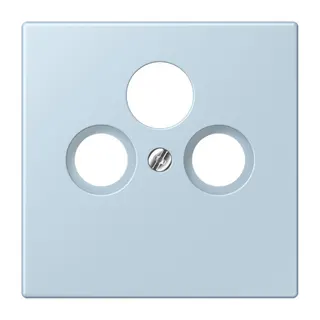 Jung Abdeckung für Universal-Sat/BK-Dosen, Thermoplast lackiert, Serie LS, outremerclair LC990SAT208
