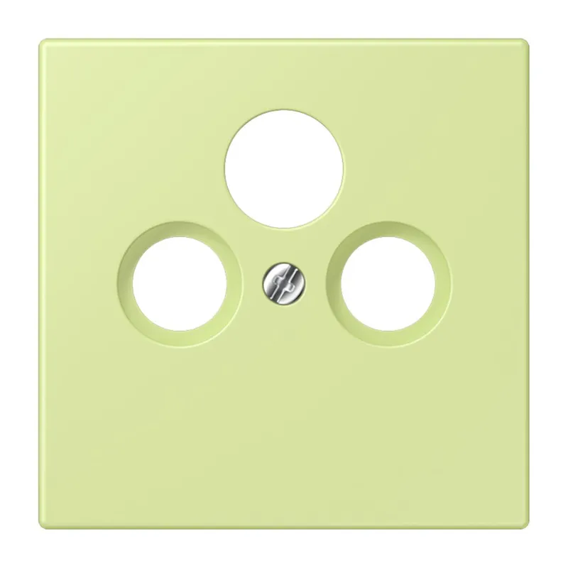 Jung Abdeckung für Universal-Sat/BK-Dosen, Thermoplast lackiert, Serie LS, vert jaune clair LC990SAT222