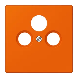 Jung Abdeckung für Universal-Sat/BK-Dosen, Thermoplast lackiert, Serie LS, orange LC990SAT224