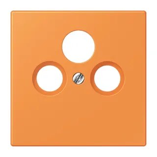 Jung Abdeckung für Universal-Sat/BK-Dosen, Thermoplast lackiert, Serie LS, orange clair LC990SAT225