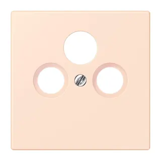 Jung Abdeckung für Universal-Sat/BK-Dosen, Thermoplast lackiert, Serie LS, orange pâle LC990SAT226