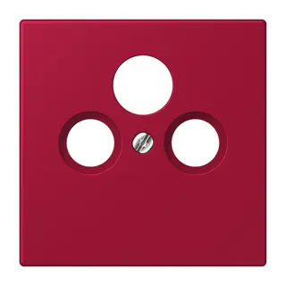 Jung Abdeckung für Universal-Sat/BK-Dosen, Thermoplast lackiert, Serie LS, rouge carmin LC990SAT229