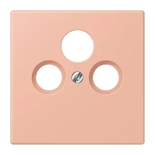 Jung Abdeckung für Universal-Sat/BK-Dosen, Thermoplast lackiert, Serie LS, rose clair LC990SAT231