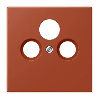 Jung Abdeckung für Universal-Sat/BK-Dosen, Thermoplast lackiert, Serie LS, l'ocre rouge LC990SAT232