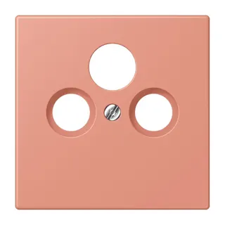 Jung Abdeckung für Universal-Sat/BK-Dosen, Thermoplast lackiert, Serie LS, l'ocre rouge moyen LC990SAT233