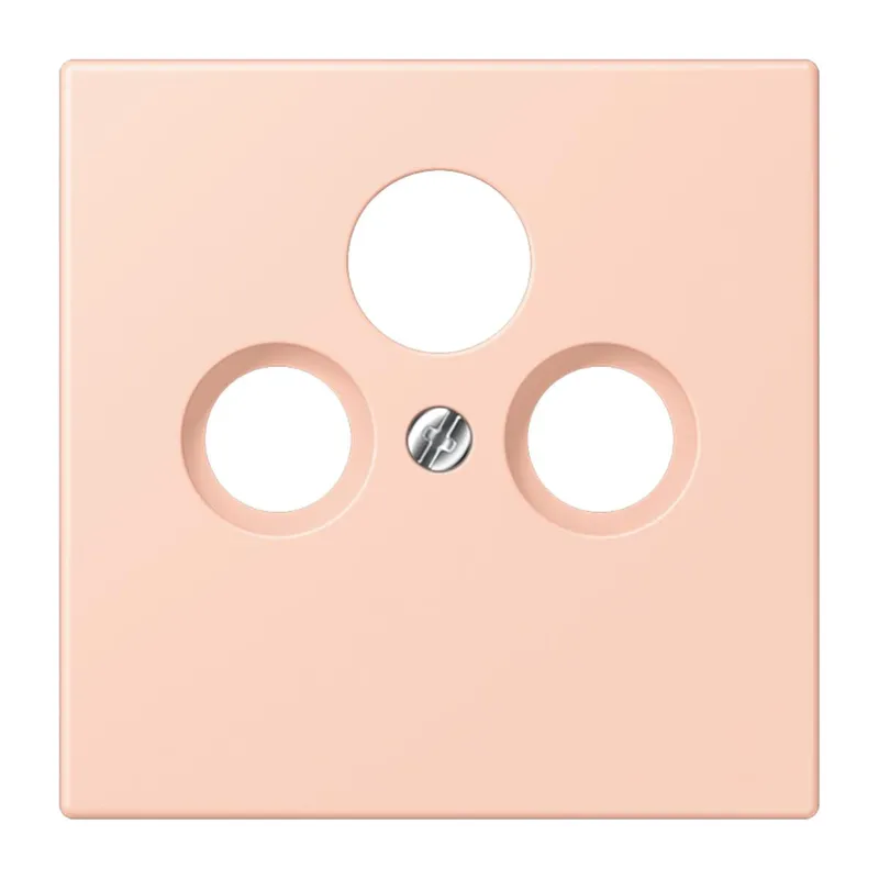 Jung Abdeckung für Universal-Sat/BK-Dosen, Thermoplast lackiert, Serie LS, l'ocre rouge clair LC990SAT234
