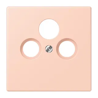 Jung Abdeckung für Universal-Sat/BK-Dosen, Thermoplast lackiert, Serie LS, l'ocre rouge clair LC990SAT234