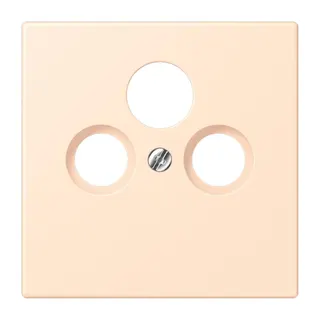 Jung Abdeckung für Universal-Sat/BK-Dosen, Thermoplast lackiert, Serie LS, terre sienne pâle LC990SAT238