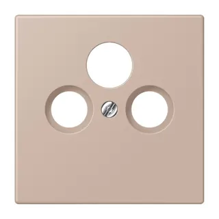 Jung Abdeckung für Universal-Sat/BK-Dosen, Thermoplast lackiert, Serie LS, ombre br?lée claire LC990SAT240