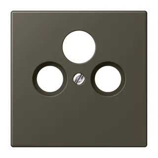 Jung Abdeckung für Universal-Sat/BK-Dosen, Thermoplast lackiert, Serie LS, ombre naturelle 31 LC990SAT241