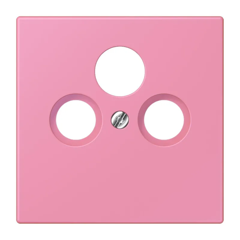 Jung Abdeckung für Universal-Sat/BK-Dosen, Thermoplast lackiert, Serie LS, rose vif LC990SAT246