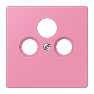Jung Abdeckung für Universal-Sat/BK-Dosen, Thermoplast lackiert, Serie LS, rose vif LC990SAT246