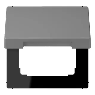 Jung Klappdeckel mit Rückstellfeder, Thermoplast lackiert, Serie LS, gris 31 LC990BFKL203