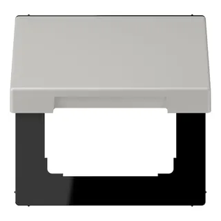 Jung Klappdeckel mit Rückstellfeder, Thermoplast lackiert, Serie LS, gris clair 31 LC990BFKL205