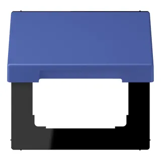 Jung Klappdeckel mit Rückstellfeder, Thermoplast lackiert, Serie LS, bleu outremer 31 LC990BFKL206