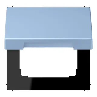 Jung Klappdeckel mit Rückstellfeder, Thermoplast lackiert, Serie LS, outremer moyen LC990BFKL207