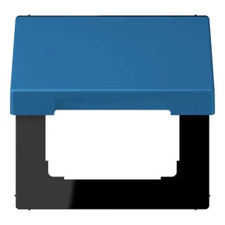 Jung Klappdeckel mit Rückstellfeder, Thermoplast lackiert, Serie LS, bleu céruléen 31 LC990BFKL211