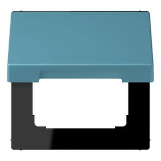 Jung Klappdeckel mit Rückstellfeder, Thermoplast lackiert, Serie LS, céruléen vif LC990BFKL212