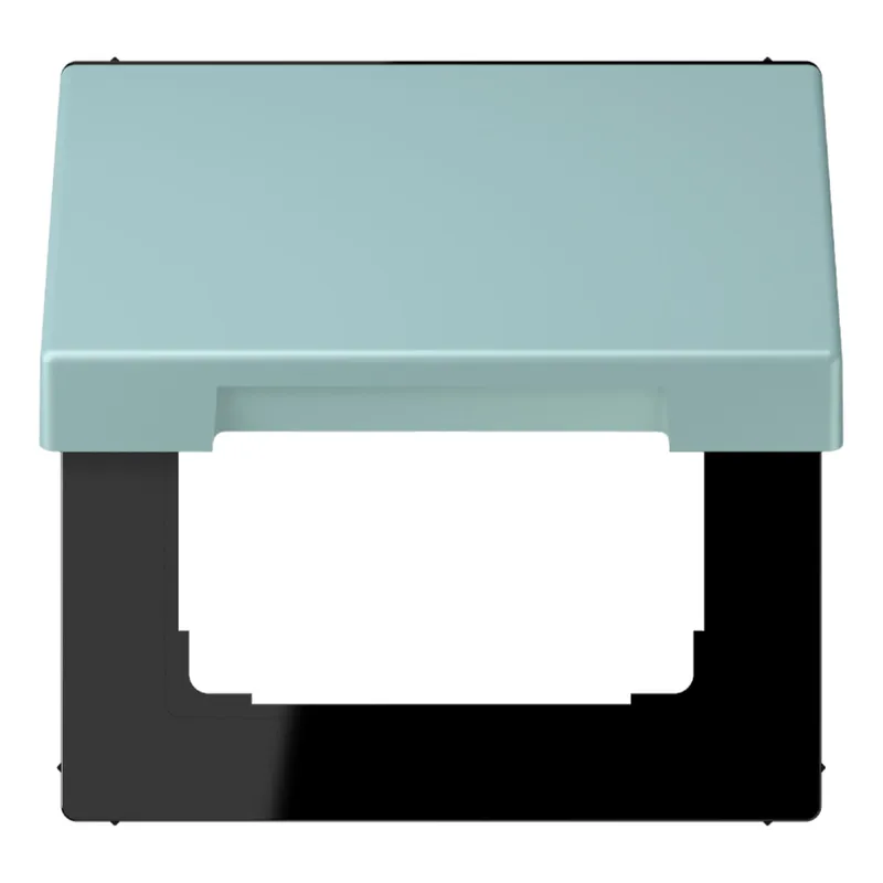 Jung Klappdeckel mit Rückstellfeder, Thermoplast lackiert, Serie LS, céruléen clair LC990BFKL214