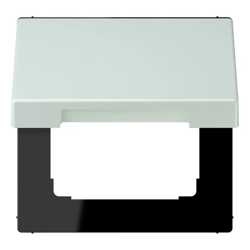 Jung Klappdeckel mit Rückstellfeder, Thermoplast lackiert, Serie LS, céruléen pale LC990BFKL215