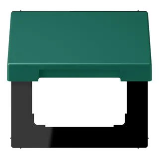 Jung Klappdeckel mit Rückstellfeder, Thermoplast lackiert, Serie LS, vert anglais LC990BFKL216