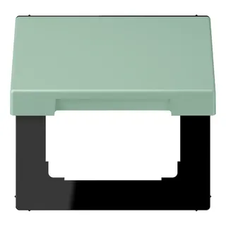 Jung Klappdeckel mit Rückstellfeder, Thermoplast lackiert, Serie LS, vert anglais clair LC990BFKL217