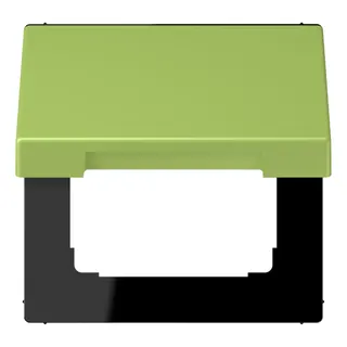 Jung Klappdeckel mit Rückstellfeder, Thermoplast lackiert, Serie LS, vert clair LC990BFKL221