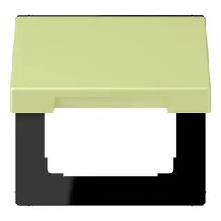 Jung Klappdeckel mit Rückstellfeder, Thermoplast lackiert, Serie LS, vert jaune clair LC990BFKL222
