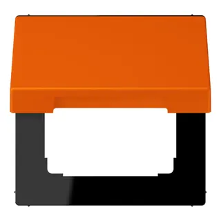 Jung Klappdeckel mit Rückstellfeder, Thermoplast lackiert, Serie LS, orange LC990BFKL224